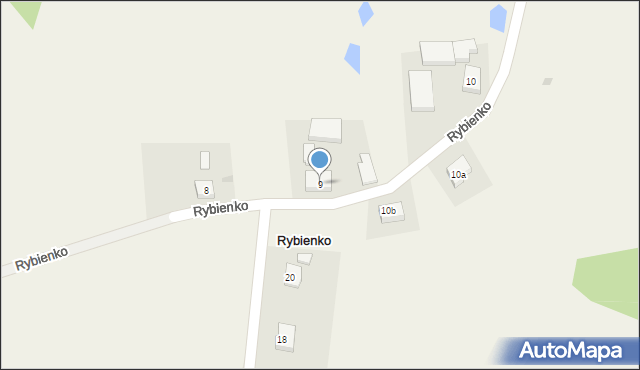 Rybienko, Rybienko, 9, mapa Rybienko