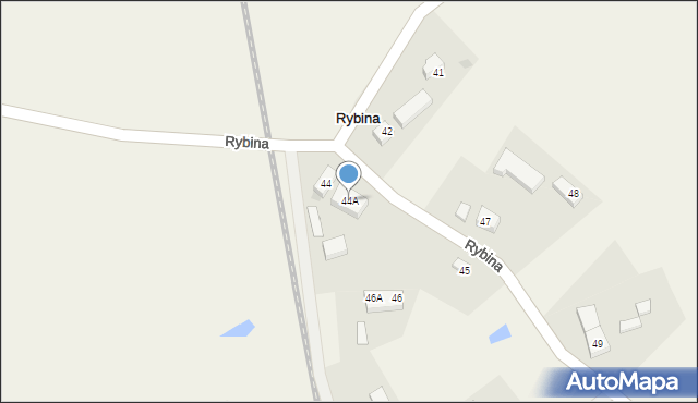 Rybina, Rybina, 44A, mapa Rybina