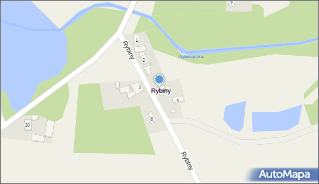 Rybiny, Rybiny, 4, mapa Rybiny