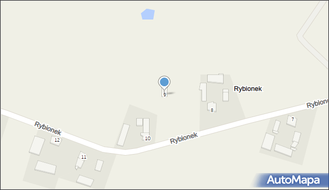 Rybionek, Rybionek, 9, mapa Rybionek