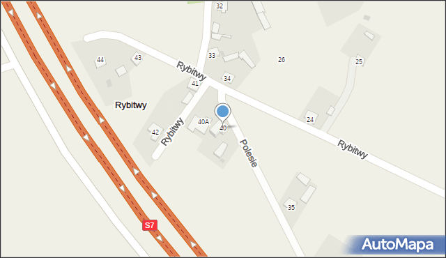 Rybitwy, Rybitwy, 40, mapa Rybitwy