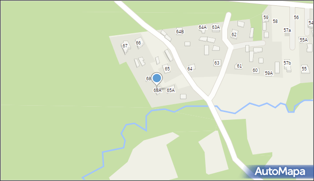 Rybnica, Rybnica, 68A, mapa Rybnica