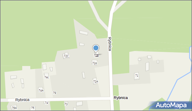 Rybnica, Rybnica, 72B, mapa Rybnica