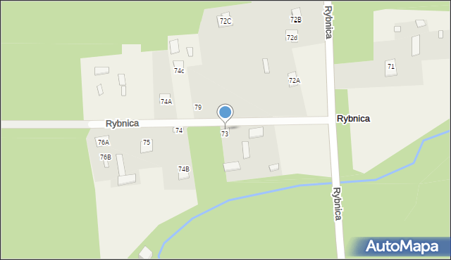 Rybnica, Rybnica, 73A, mapa Rybnica