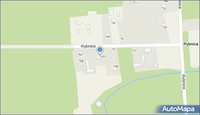 Rybnica, Rybnica, 76B, mapa Rybnica