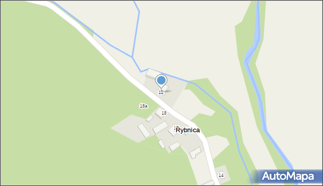 Rybnica, Rybnica, 12, mapa Rybnica