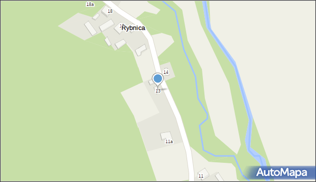 Rybnica, Rybnica, 13, mapa Rybnica