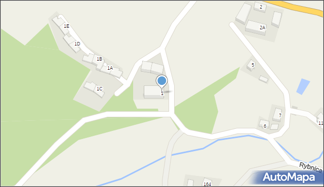 Rybnica, Rybnica, 1, mapa Rybnica