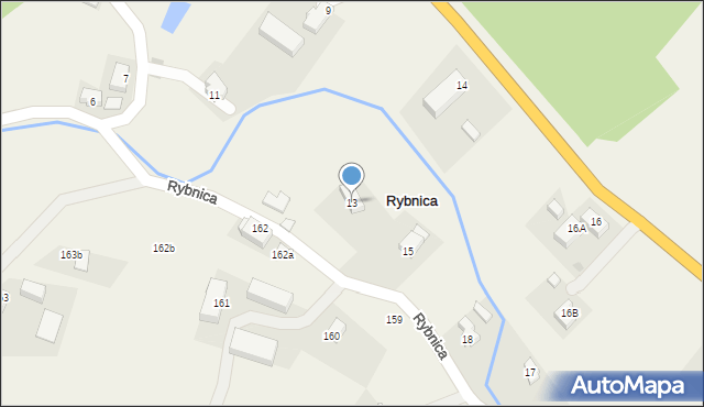 Rybnica, Rybnica, 13, mapa Rybnica