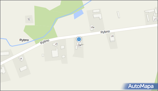 Rybno, Rybno, 15A, mapa Rybno