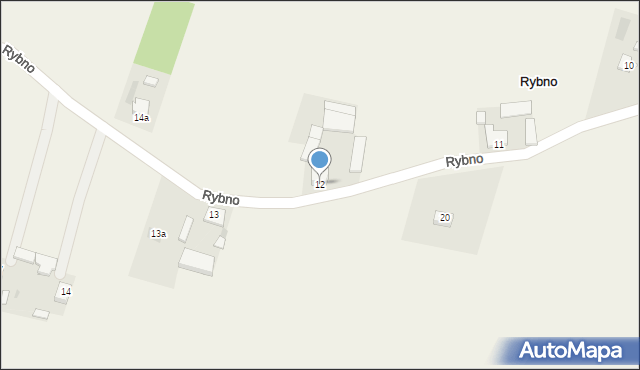 Rybno, Rybno, 12, mapa Rybno