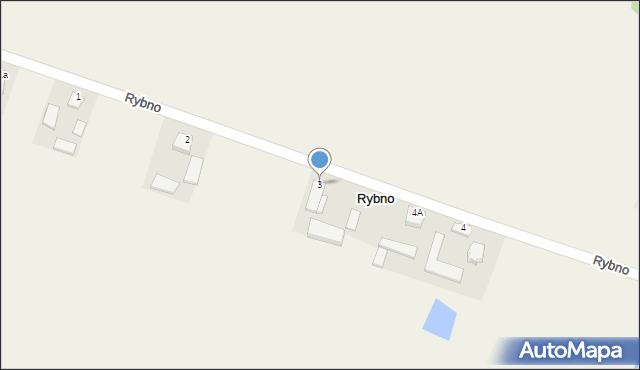 Rybno, Rybno, 3, mapa Rybno