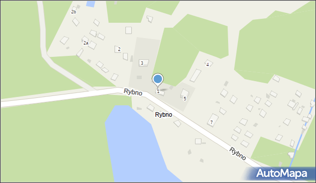 Rybno, Rybno, 1, mapa Rybno