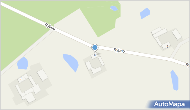 Rybno, Rybno, 6, mapa Rybno