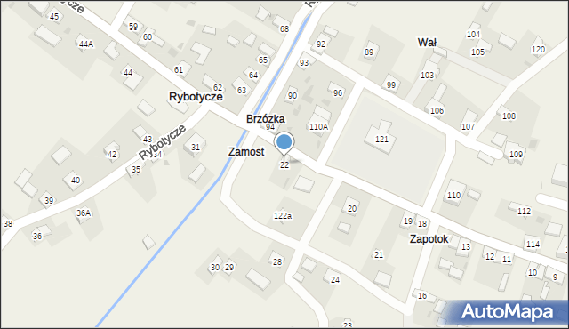 Rybotycze, Rybotycze, 22, mapa Rybotycze