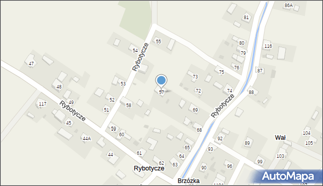 Rybotycze, Rybotycze, 57, mapa Rybotycze