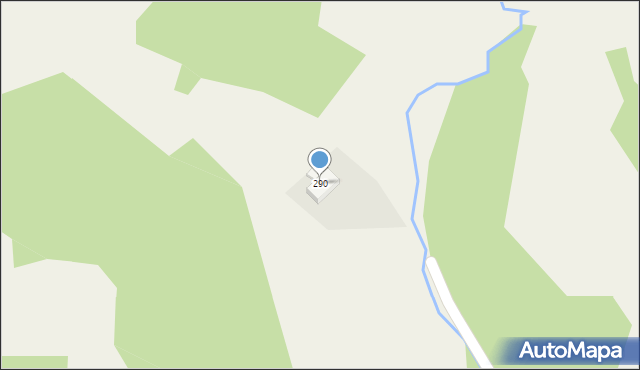 Rycerka Dolna, Rycerka Dolna, 290, mapa Rycerka Dolna
