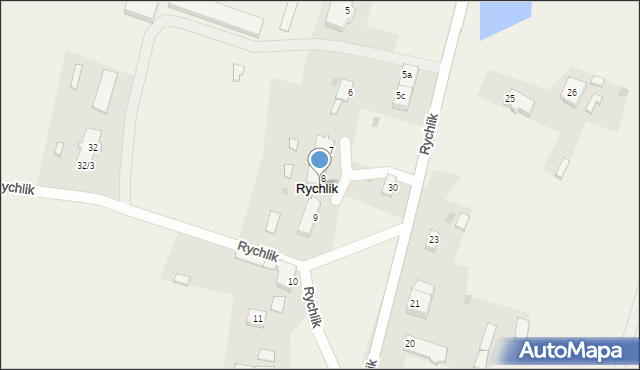 Rychlik, Rychlik, 8B, mapa Rychlik