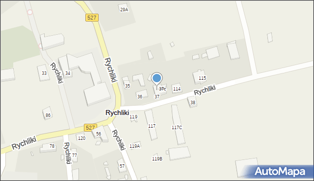 Rychliki, Rychliki, 37a, mapa Rychliki