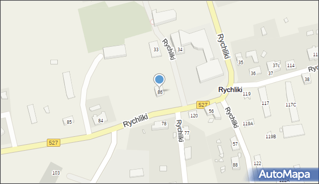 Rychliki, Rychliki, 86, mapa Rychliki