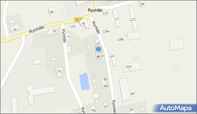 Rychliki, Rychliki, 88, mapa Rychliki