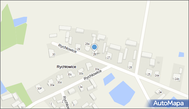 Rychłowice, Rychłowice, 28, mapa Rychłowice