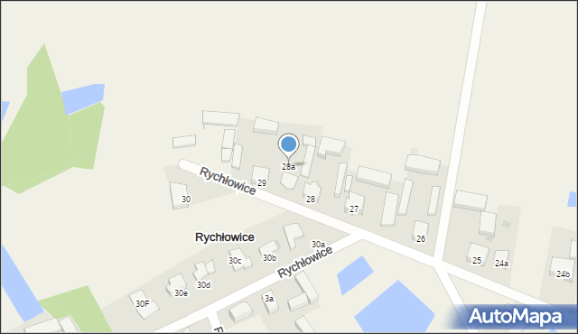 Rychłowice, Rychłowice, 28a, mapa Rychłowice