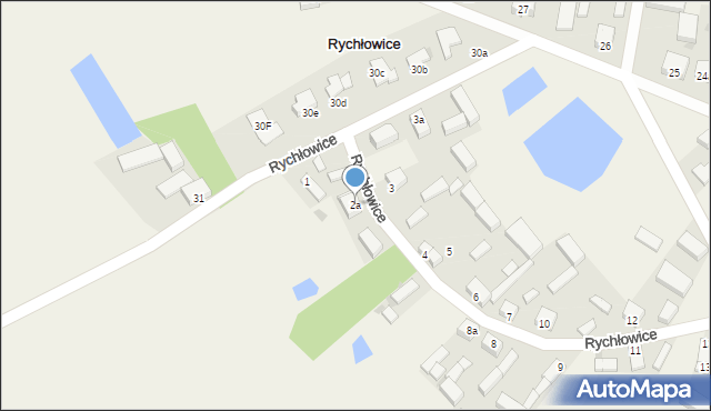 Rychłowice, Rychłowice, 2a, mapa Rychłowice
