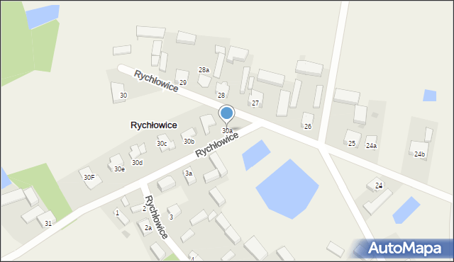 Rychłowice, Rychłowice, 30a, mapa Rychłowice