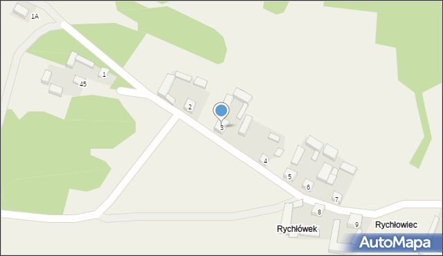 Rychłowiec, Rychłowiec, 3, mapa Rychłowiec