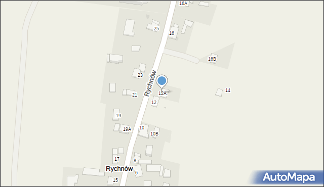 Rychnów, Rychnów, 12A, mapa Rychnów