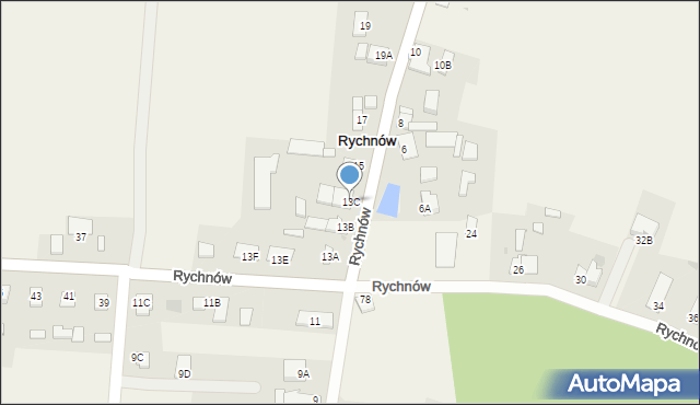 Rychnów, Rychnów, 13C, mapa Rychnów