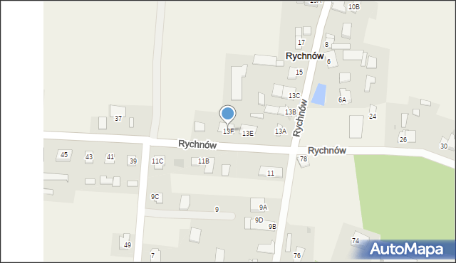 Rychnów, Rychnów, 13F, mapa Rychnów