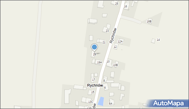 Rychnów, Rychnów, 19, mapa Rychnów