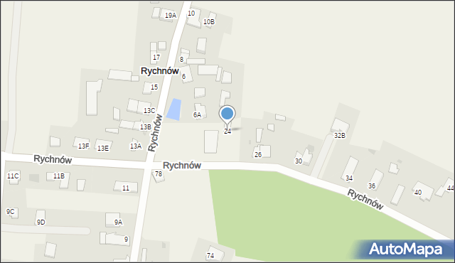 Rychnów, Rychnów, 24, mapa Rychnów