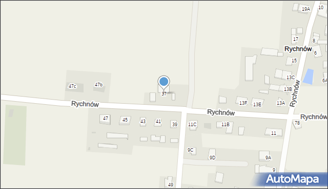 Rychnów, Rychnów, 37, mapa Rychnów