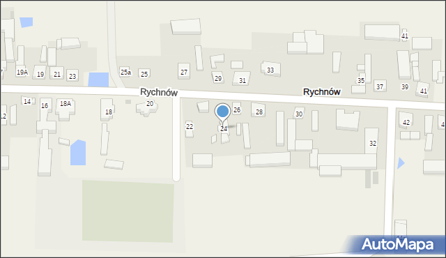 Rychnów, Rychnów, 24, mapa Rychnów