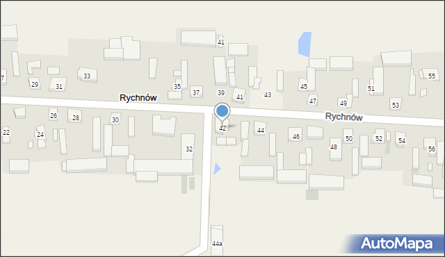 Rychnów, Rychnów, 42, mapa Rychnów