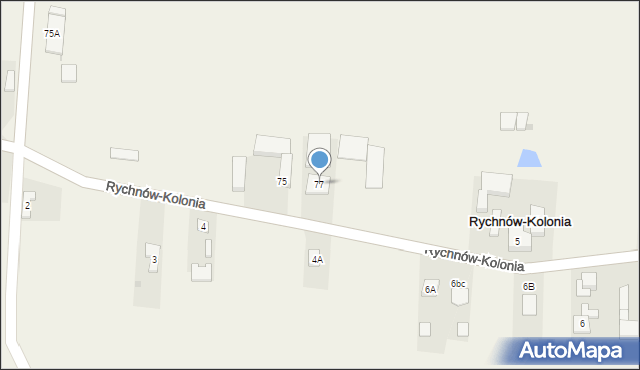 Rychnów, Rychnów, 77, mapa Rychnów