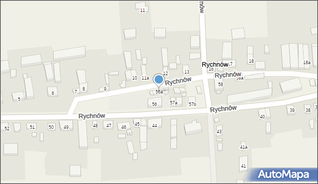 Rychnów, Rychnów, 56a, mapa Rychnów