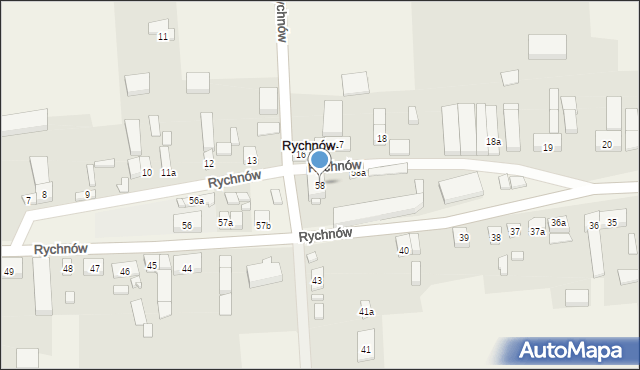 Rychnów, Rychnów, 58, mapa Rychnów