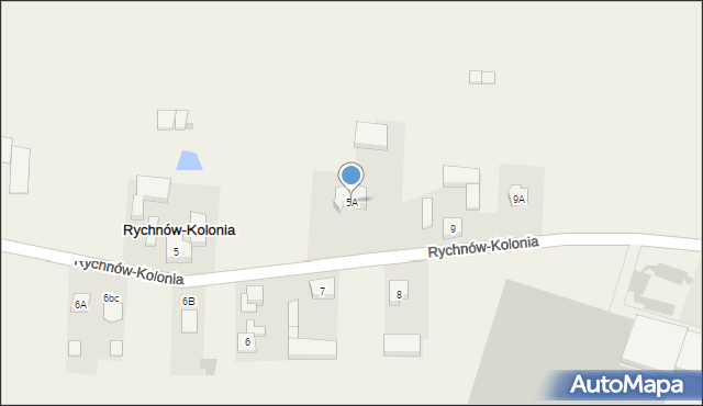 Rychnów-Kolonia, Rychnów-Kolonia, 5A, mapa Rychnów-Kolonia