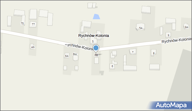 Rychnów-Kolonia, Rychnów-Kolonia, 6B, mapa Rychnów-Kolonia