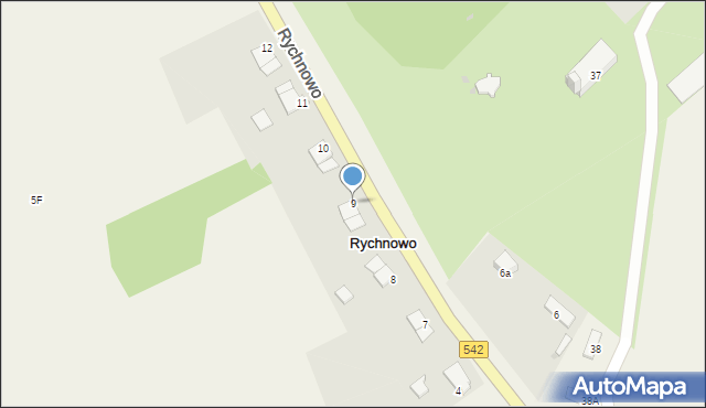 Rychnowo, Rychnowo, 9, mapa Rychnowo