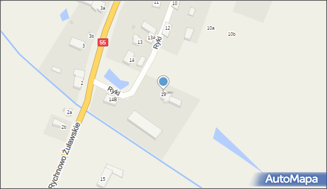 Rychnowo Żuławskie, Rychnowo Żuławskie, 19, mapa Rychnowo Żuławskie