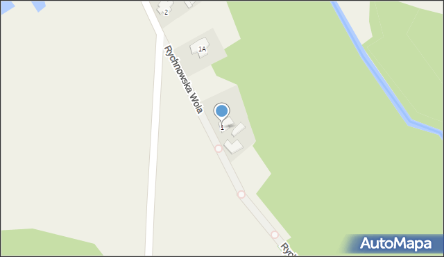 Rychnowska Wola, Rychnowska Wola, 1, mapa Rychnowska Wola