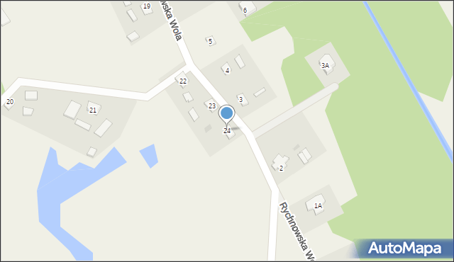Rychnowska Wola, Rychnowska Wola, 24, mapa Rychnowska Wola