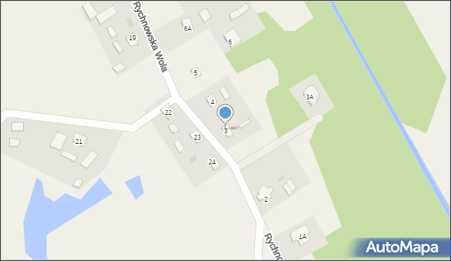 Rychnowska Wola, Rychnowska Wola, 3, mapa Rychnowska Wola