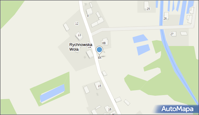 Rychnowska Wola, Rychnowska Wola, 8A, mapa Rychnowska Wola