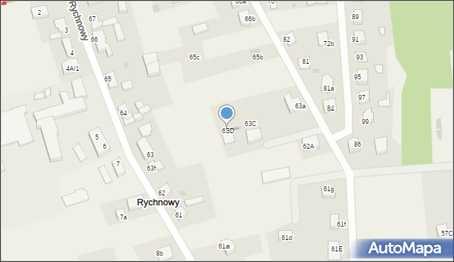 Rychnowy, Rychnowy, 63D, mapa Rychnowy